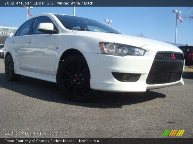 2008 Mitsubishi Lancer GTS in Wicked White