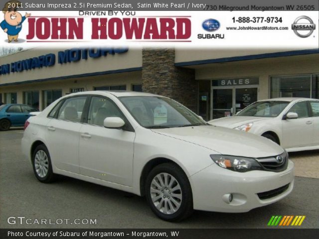 2011 Subaru Impreza 2.5i Premium Sedan in Satin White Pearl