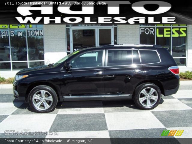2011 Toyota Highlander Limited 4WD in Black