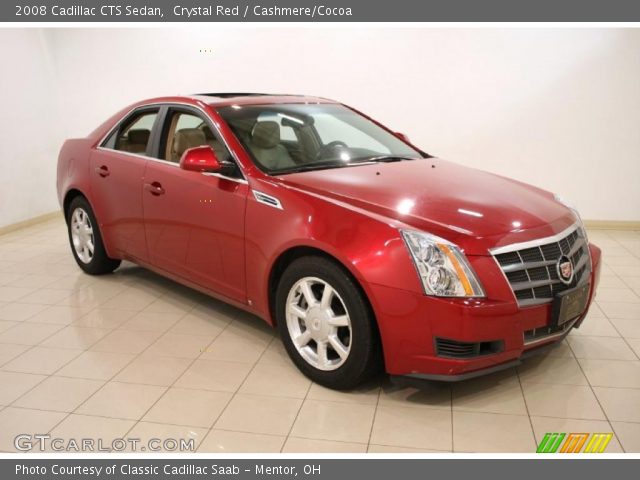 2008 Cadillac CTS Sedan in Crystal Red