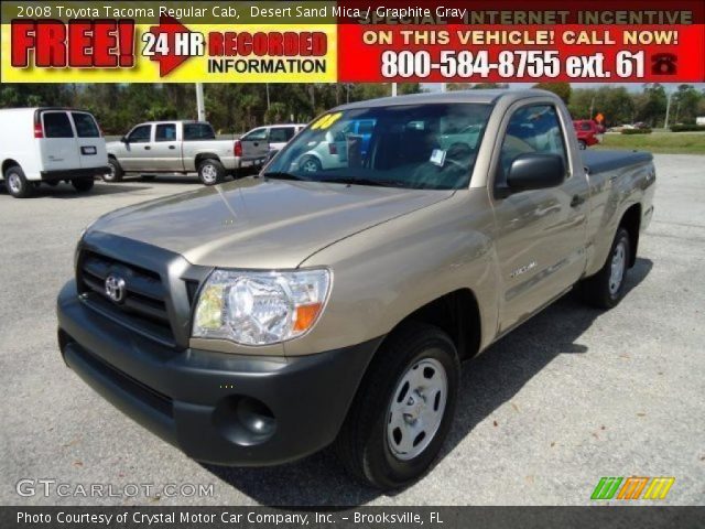 2008 Toyota Tacoma Regular Cab in Desert Sand Mica