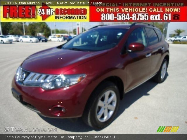 2010 Nissan Murano SL AWD in Merlot Red Metallic