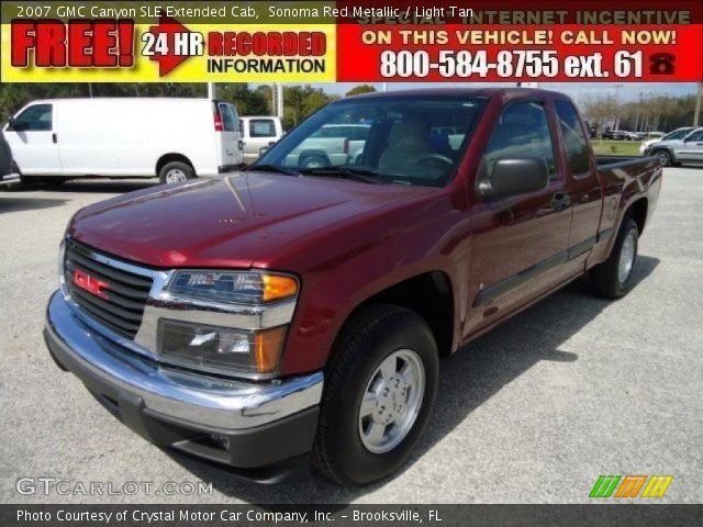 2007 GMC Canyon SLE Extended Cab in Sonoma Red Metallic