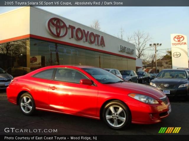 2005 Toyota Solara SE Sport V6 Coupe in Absolutely Red