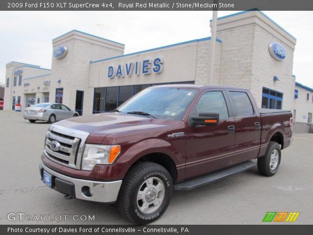 2009 Ford F150 XLT SuperCrew 4x4 in Royal Red Metallic