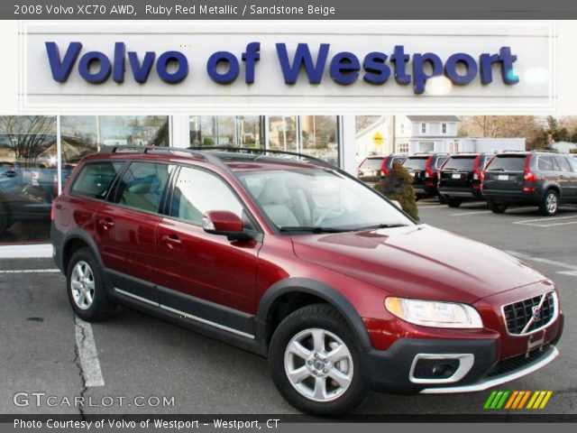 2008 Volvo XC70 AWD in Ruby Red Metallic