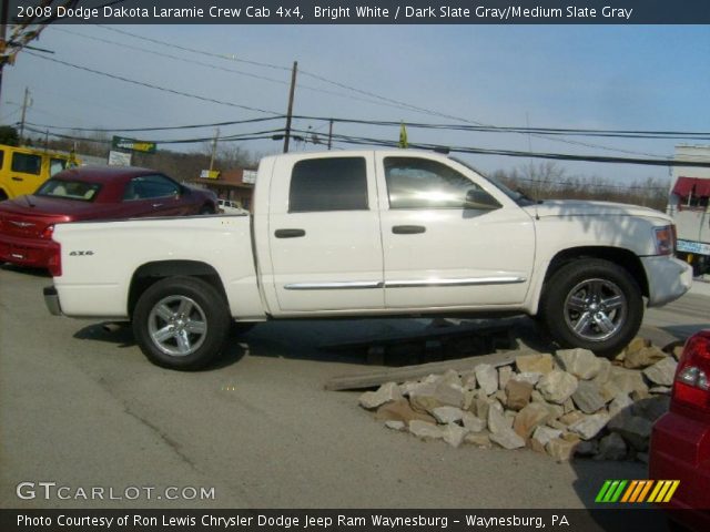 2008 Dodge Dakota Laramie Crew Cab 4x4 in Bright White