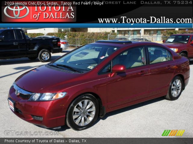 2009 Honda Civic EX-L Sedan in Tango Red Pearl