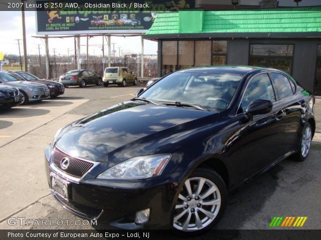2007 Lexus IS 250 AWD in Obsidian Black