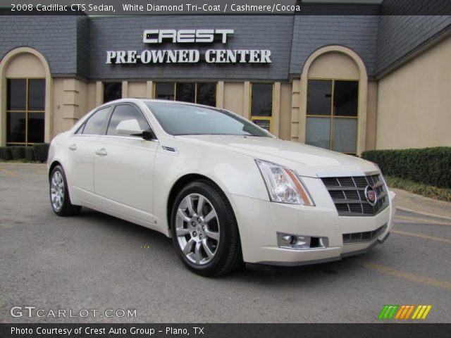 2008 Cadillac CTS Sedan in White Diamond Tri-Coat