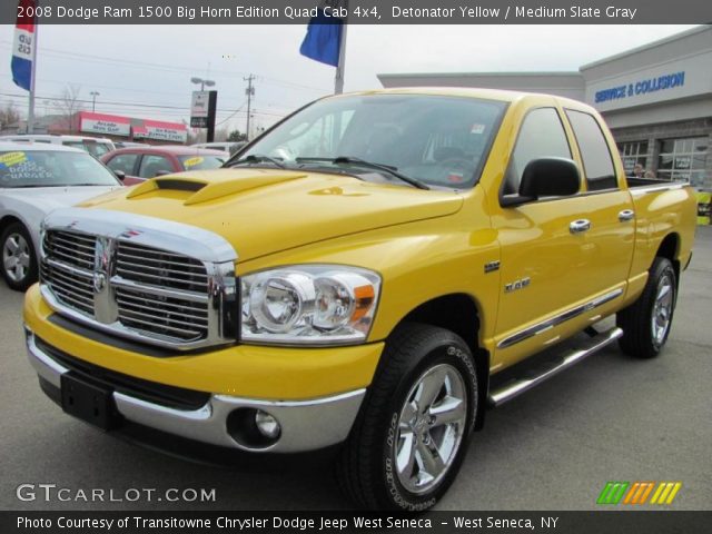 2008 Dodge Ram 1500 Big Horn Edition Quad Cab 4x4 in Detonator Yellow