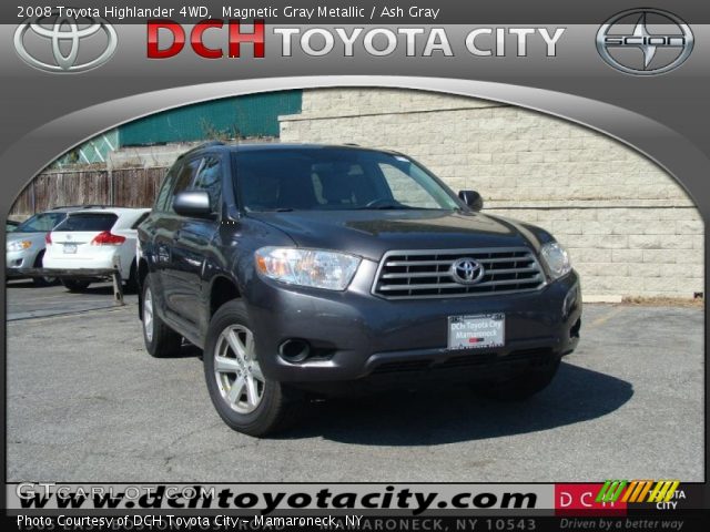 2008 Toyota Highlander 4WD in Magnetic Gray Metallic