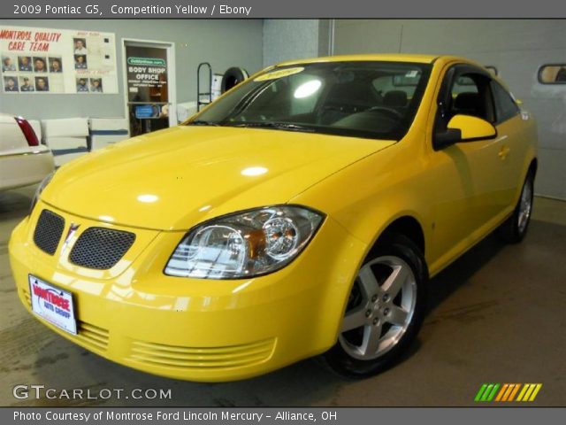 2009 Pontiac G5  in Competition Yellow