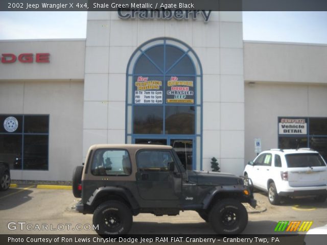 2002 Jeep Wrangler X 4x4 in Shale Green Metallic