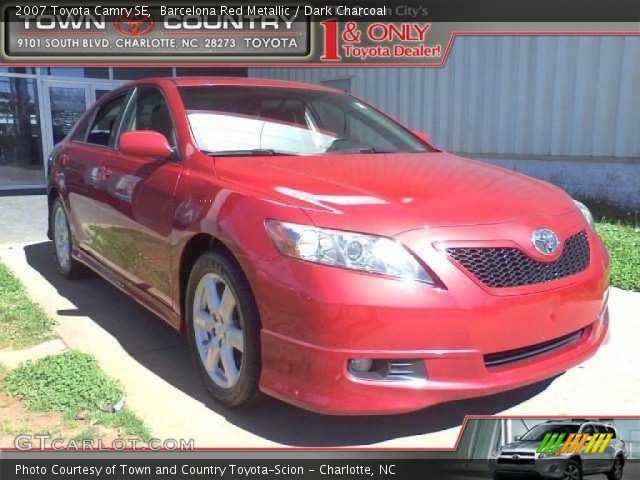 2007 Toyota Camry SE in Barcelona Red Metallic