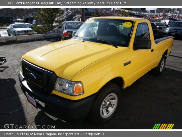 2007 Ford Ranger XL Regular Cab in Screaming Yellow