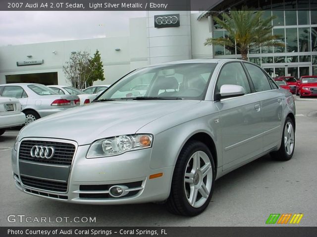 2007 Audi A4 2.0T Sedan in Light Silver Metallic