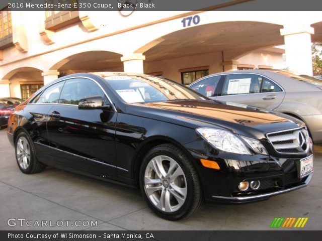 2010 Mercedes-Benz E 350 Coupe in Black