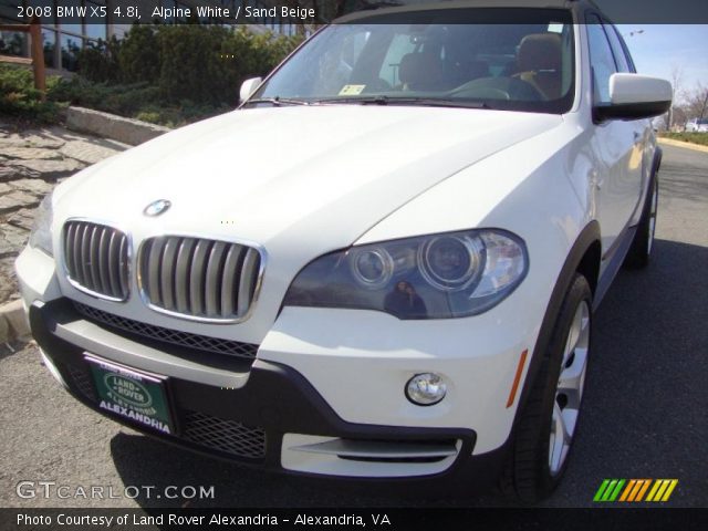 2008 BMW X5 4.8i in Alpine White