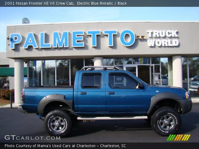 2001 Nissan Frontier XE V6 Crew Cab in Electric Blue Metallic