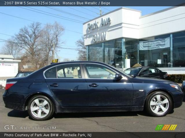 2007 BMW 5 Series 525xi Sedan in Monaco Blue Metallic