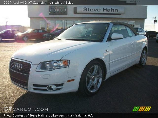 2007 Audi A4 2.0T Cabriolet in Ibis White