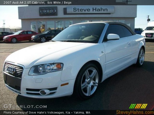 2007 Audi A4 2.0T Cabriolet in Ibis White