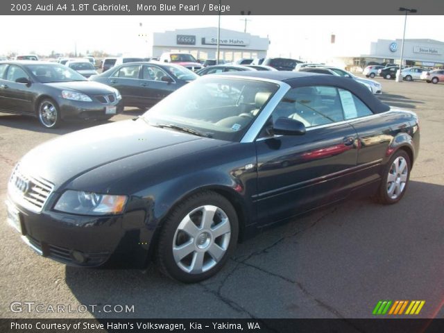2003 Audi A4 1.8T Cabriolet in Moro Blue Pearl