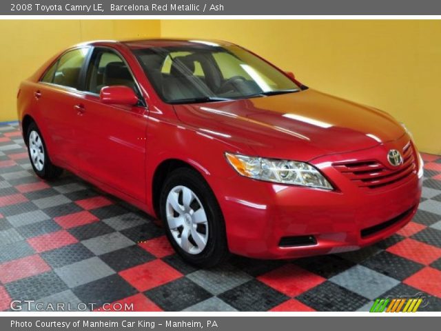 2008 Toyota Camry LE in Barcelona Red Metallic