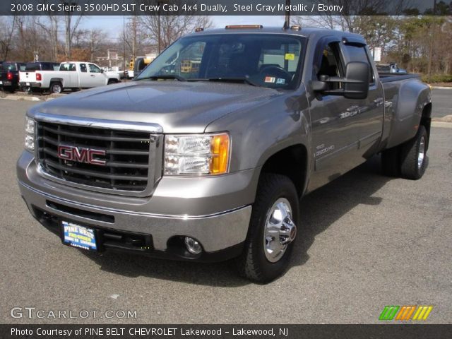 2008 GMC Sierra 3500HD SLT Crew Cab 4x4 Dually in Steel Gray Metallic