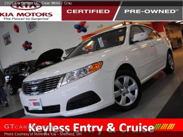 2010 Kia Optima LX in Clear White