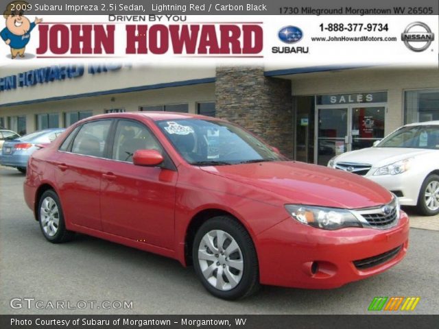 2009 Subaru Impreza 2.5i Sedan in Lightning Red