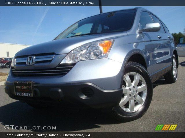 2007 Honda CR-V EX-L in Glacier Blue Metallic