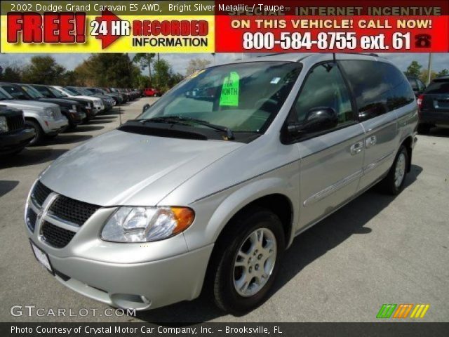 2002 Dodge Grand Caravan ES AWD in Bright Silver Metallic