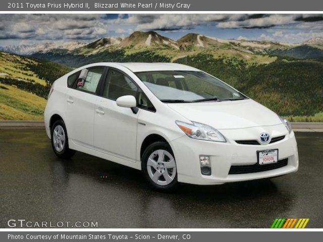 2011 Toyota Prius Hybrid II in Blizzard White Pearl