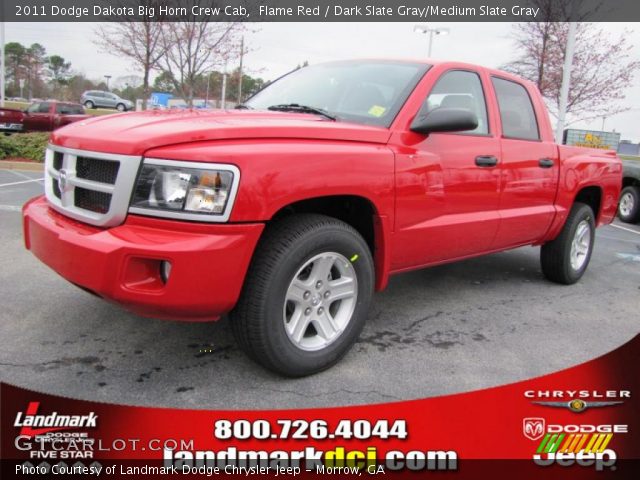 2011 Dodge Dakota Big Horn Crew Cab in Flame Red