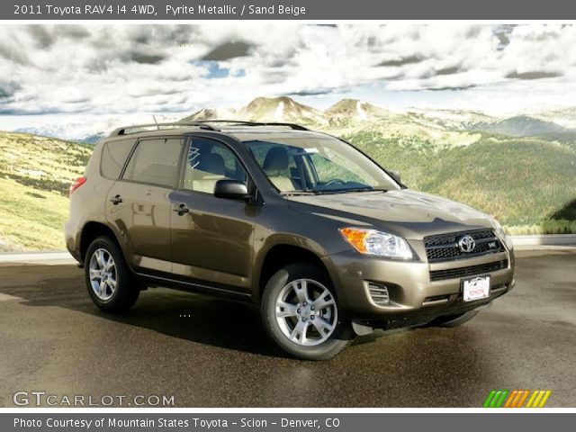 2011 Toyota RAV4 I4 4WD in Pyrite Metallic