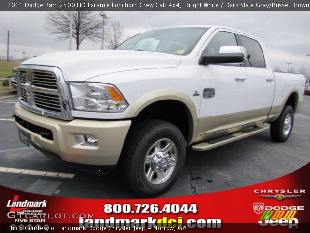 2011 Dodge Ram 2500 HD Laramie Longhorn Crew Cab 4x4 in Bright White