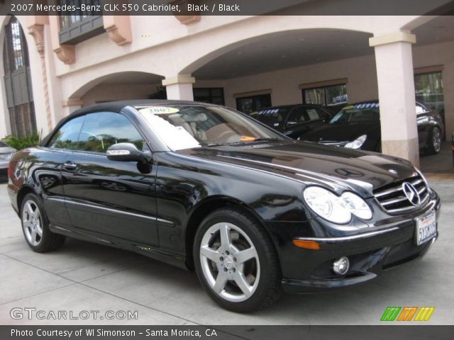 2007 Mercedes-Benz CLK 550 Cabriolet in Black