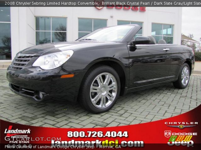 2008 Chrysler Sebring Limited Hardtop Convertible in Brilliant Black Crystal Pearl