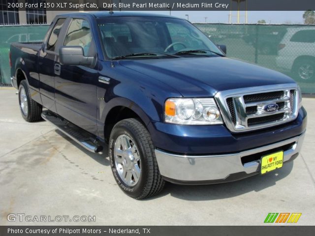 2008 Ford F150 XLT SuperCab in Dark Blue Pearl Metallic