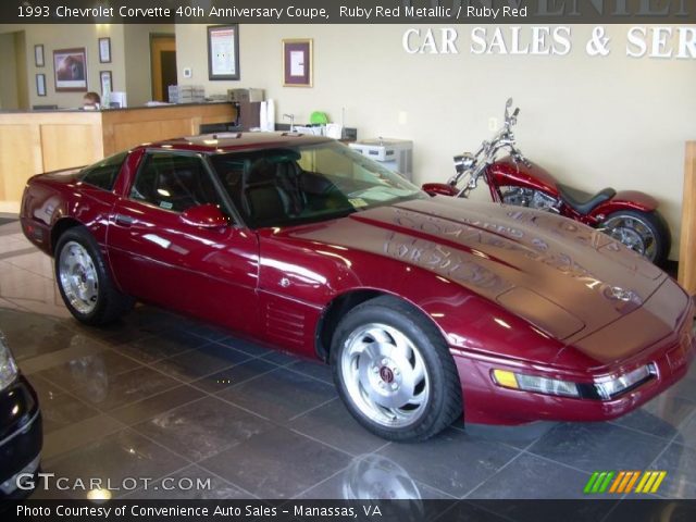 1993 Chevrolet Corvette 40th Anniversary Coupe in Ruby Red Metallic