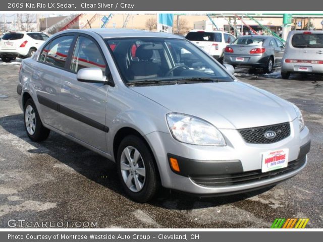 2009 Kia Rio LX Sedan in Clear Silver