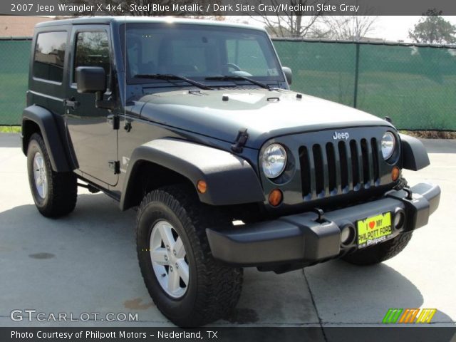 2007 Jeep Wrangler X 4x4 in Steel Blue Metallic