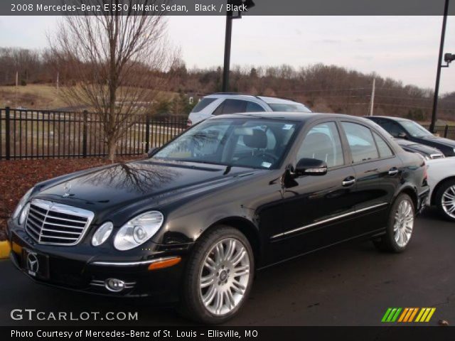 2008 Mercedes-Benz E 350 4Matic Sedan in Black