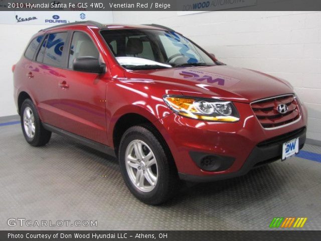 2010 Hyundai Santa Fe GLS 4WD in Venetian Red