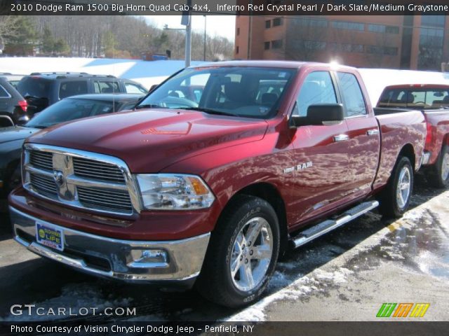 2010 Dodge Ram 1500 Big Horn Quad Cab 4x4 in Inferno Red Crystal Pearl