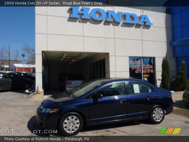 2009 Honda Civic DX-VP Sedan in Royal Blue Pearl