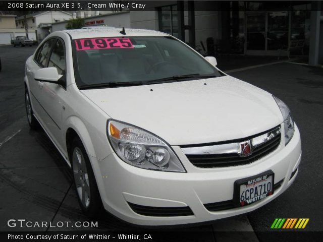 2008 Saturn Aura XE 3.5 in Cream White