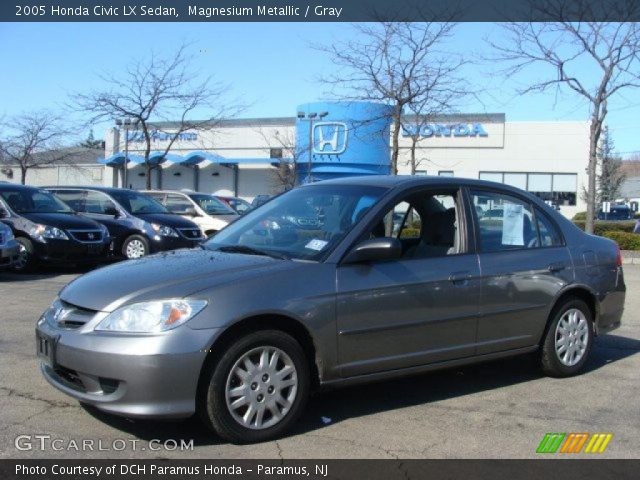 2005 Honda Civic LX Sedan in Magnesium Metallic